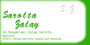 sarolta zalay business card